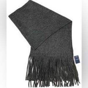 Lucky Brand Gray Soft Brushed Scarf W/ Fringe